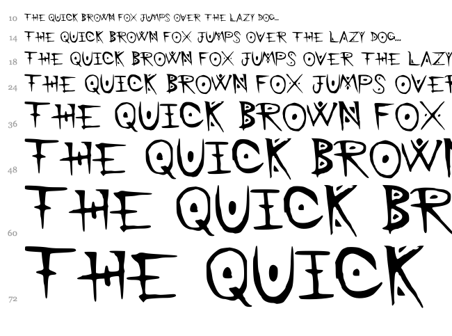BattleMage font waterfall